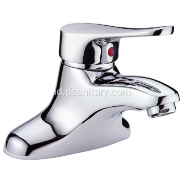 Perlengkapan Perangkat Keras Kamar Mandi Lubang Ganda Brass Basin Faucet